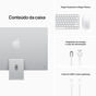 iMac 24 Tela Retina 4.5K Apple M1 8 CPU e 7 GPU 256GB - Prata - Bivolt