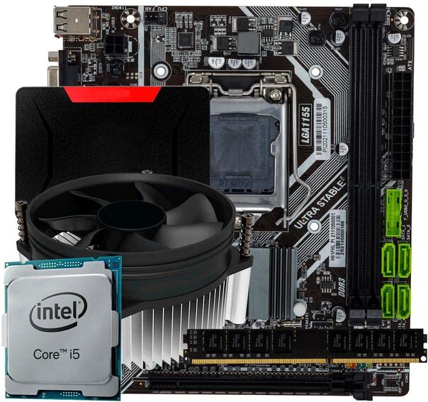 Kit Upgrade Intel Core i5 Terceira Geração H61 LGA1155 8GB De Ram Com SSD 120GB image number null