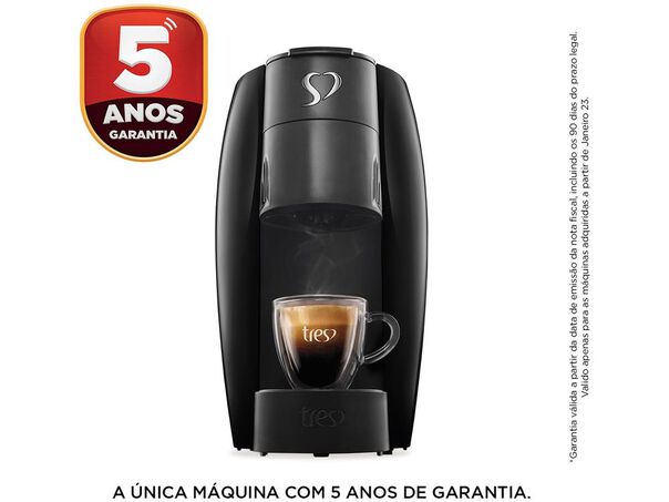 Cafeteira Espresso Tres Lov Preta  - Preta - 220V image number null
