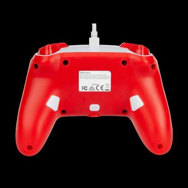 Controle Powera Wired (com Fio) - Mario Red White - Switch image number null