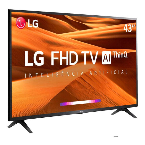Smart TV 43" LG LED FHD HDMI USB Bluetooth Wi-Fi ThinQ AI - Preto image number null