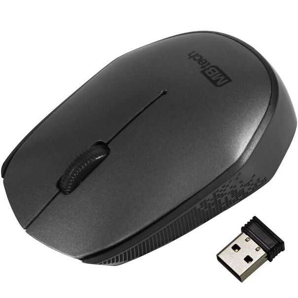 Mouse Óptico M-Six Sem Fio Cinza e Preto MBTech MB54271 image number null