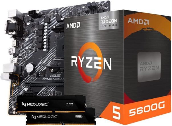 Kit Upgrade AMD Ryzen 5 5600G Asus Prime A520M-E Ram 16GB DDR4 image number null