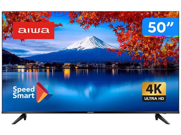 Smart TV 50” 4K D-LED Aiwa IPS Wi-Fi Bluetooth HDR 3 HDMI image number null