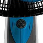 Ventilador de Mesa Ozônic Ts 40cm 6 Pás 126w Mallory - Preto com Azul - 110v