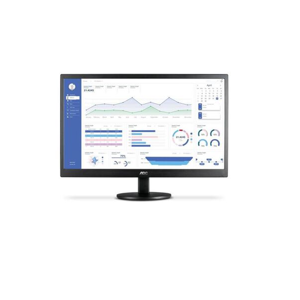 Monitor AOC 23.6” LED com Painel WVA. VGA e HDMI - M2470SWH2 image number null