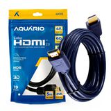 Cabo HDMI Aquario 2.0 4K 3D 19 Pinos 5 Metros - 4K05