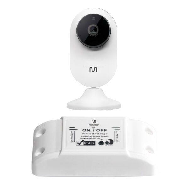 Câmera Interna Inteligente Full HD e Acionador Inteligente para Portão Multilaser Liv - SE241K image number null