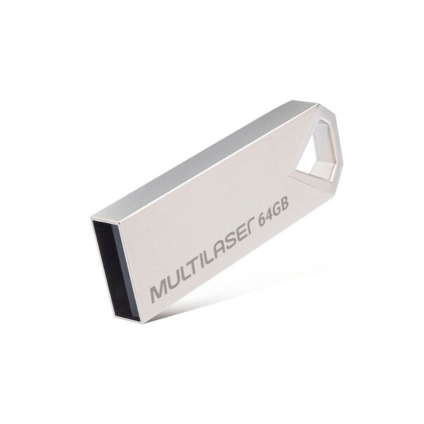 Pen drive Multilaser Diamond 64GB USB 2.0 Metálico - PD852 PD852 image number null