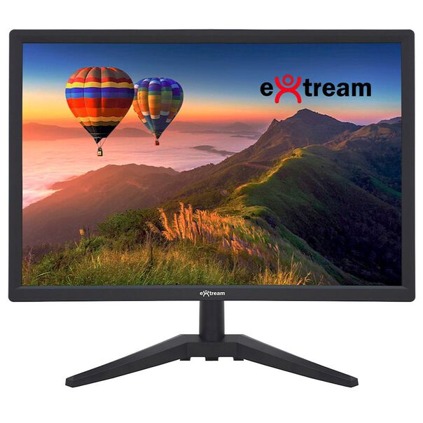 Monitor Extream 19”. LED. HD. 5ms. HDMI. VGA. VESA. Ajuste de Angulo image number null