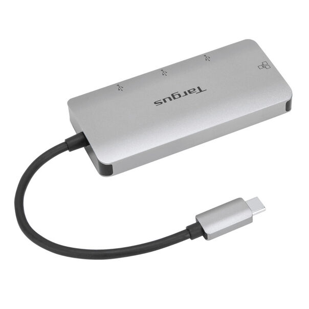 Adaptador Targus Ethernet USB-C com 3 portas USB-A ACA959USZ - Cinza image number null