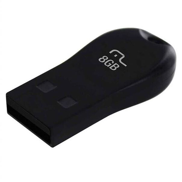 Pen Drive Mini 8GB USB Leitura 10MB/s e Gravação 3MB/s Preto Multilaser - PD770 PD770 image number null