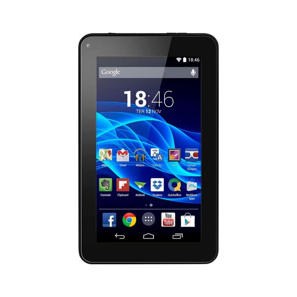 Tablet Multilaser Ml Supra Preto Quad Core Android 4.4 Kit Kat Dual Câmera Wifi Tela 7 Pol. Memoria 8Gb NB199 NB199 image number null