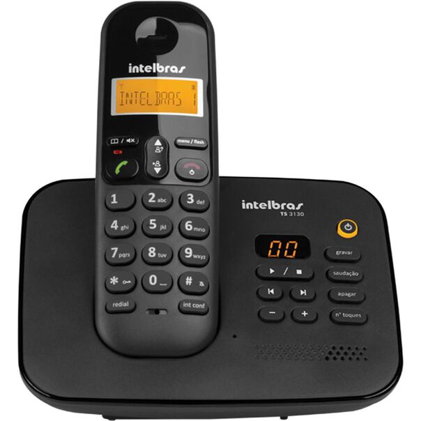Telefone Intelbras sem Fio TS3130 Preto - 4123130 image number null