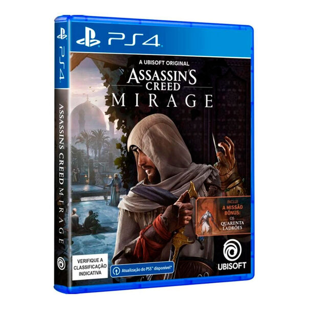Jogo Assassins Creed Mirage Standard Edition Playstation 4 Mídia Física - Azul image number null