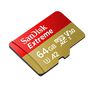 Cartão MicroSDXC 64Gb SanDisk Extreme UHS-I - V30 - U3 - A2 de 170Mb-s