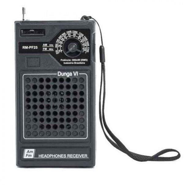 Rádio Portátil Motobras Dunga AM-FM 300mW RMS RM-PF25 - Preto image number null