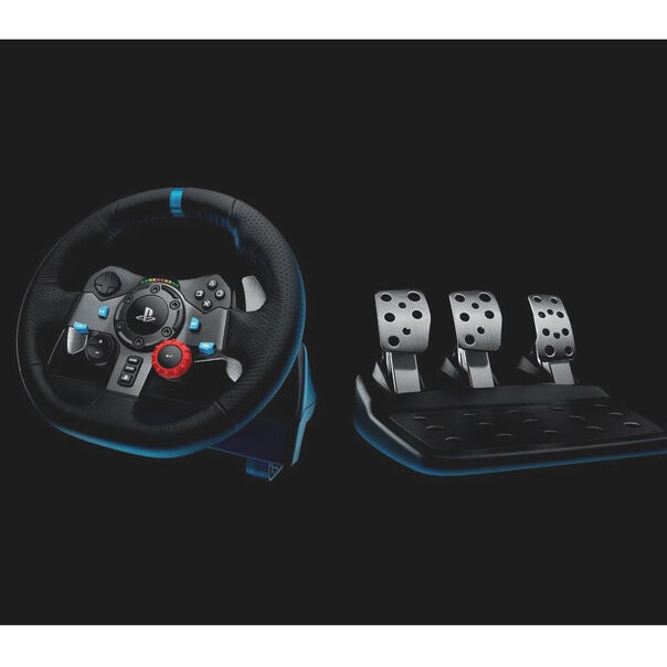Volante Gamer Logitech G29 Driving Force para PS5. PS4. PS3 e PC - Preto image number null