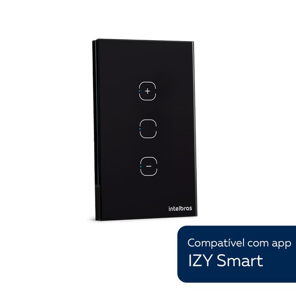 Interruptor Dimmer Smart Wi-Fi Touch Intelbras EWS 1101 Preto image number null