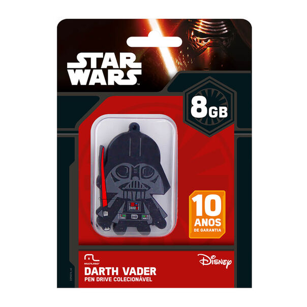 Pen Drive Star Wars Darth Vader 8GB USB Leitura 10MB/s e Gravação 3MB/s Multilaser - PD035 PD035 image number null