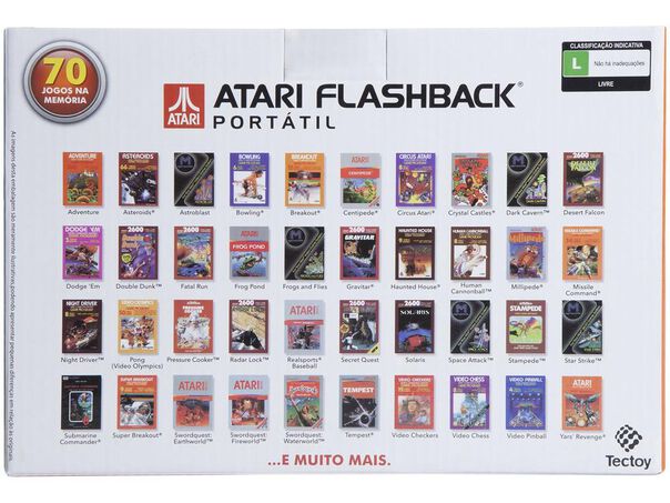 Atari Flashback 8 Portátil Tectoy com 70 Jogos image number null