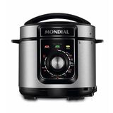 Panela de Pressão Elétrica Mondial Pratic Cook 5L Premium Preto-Inox PE-48-5L Voltagem: 110V