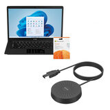 Combo Office - Notebook Ultra com Windows 11 Home Intel Celeron 120GB SSD Tela 14.1 e Microfone Com Fio USB - UB2351K UB2351K