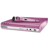 DVD Player Fashion Star II D-16 com Karaokê. Entrada USB e Ripping Mondial - Rosa