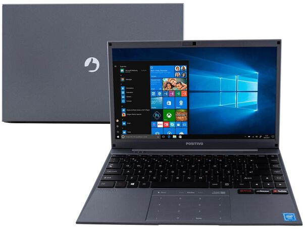Notebook Positivo Motion C4128d Intel Celeron Dual Core 4gb 128gb Ssd 14” Windows 10 image number null
