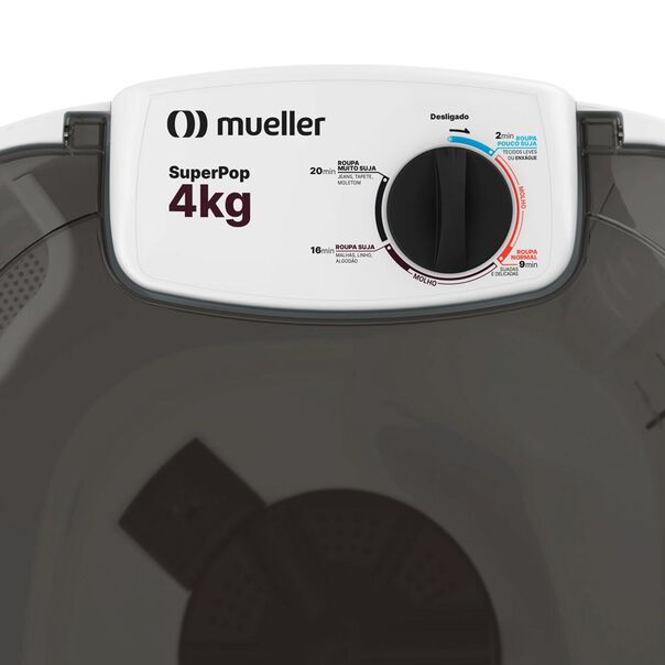 Tanquinho Máquina de lavar roupa Semiautomática Mueller Superpop 4kg Branco - 127V image number null