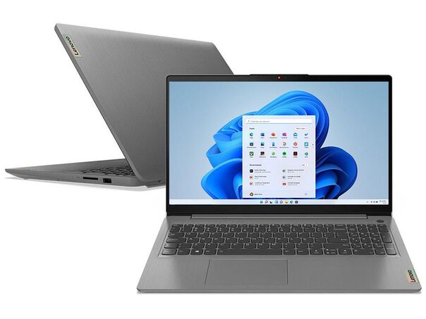 Notebook Lenovo IdeaPad 3i Intel Core i7 12GB 256GB SSD 15 6” Full HD Windows 11 82MD000HBR image number null