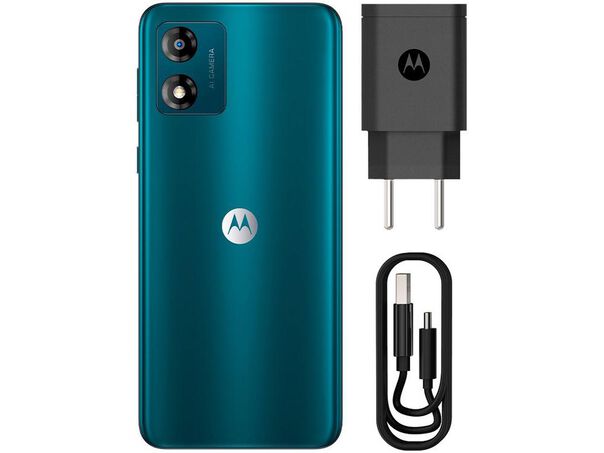 Smartphone Motorola Moto E13 64GB Verde 4G Octa-Core 4GB RAM 6 5” Câm. 13MP + Selfie 5MP Dual Chip  - 64GB - Verde image number null
