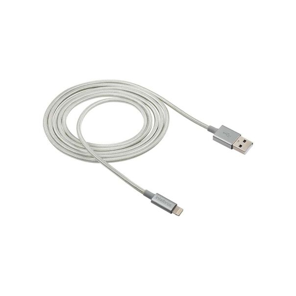 Cabo USB - Lightning 1 5m nylon branco Intelbras EUAL 15NB image number null