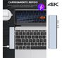 HUB Duplo USB-C 7x2 Thunderbolt 3 MacBook Pro-Air HDMI 4K