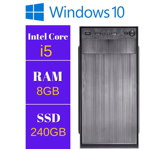 Computador Intel Core i5 3.40 GHZ 8GB RAM SSD 240GB Barato image number null