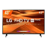 Smart TV 43" LG LED FHD HDMI USB Bluetooth Wi-Fi ThinQ AI - Preto