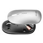 Mouse Sem Fio Slim Clique Silencioso Conexão Bluetooth e Usb 1600dpi Ajustável 4 Botões com Pilha Inclusa Cinza - MO332 MO332