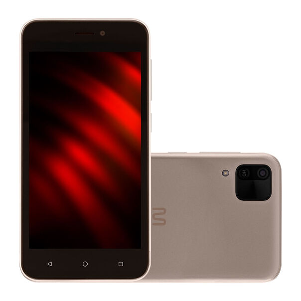 Smartphone Multilaser E 2 3G 32GB Wi-Fi Tela 5 pol. Dual Chip 1GB RAM Android 11 (Go edition) Processador Quad Core - Dourado - P9149 P9149 image number null