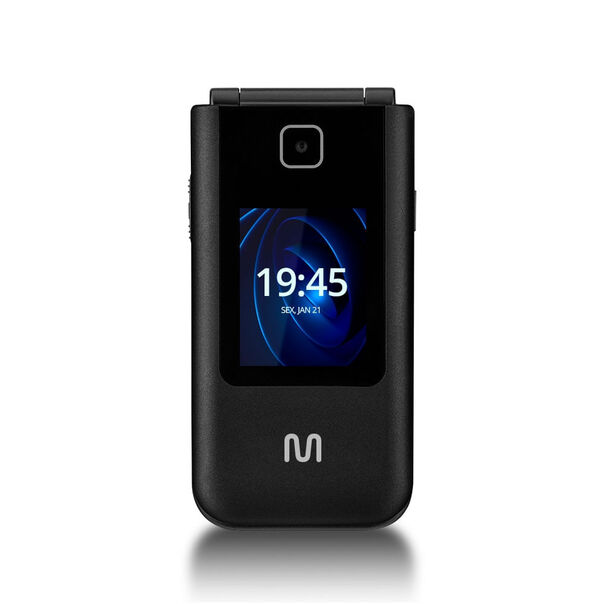 Celular Multilaser Flip Vita Duo Dual Chip com duas telas + Botão SOS + Rádio FM + MP3 + Bluetooth + Câmera Preto - P9145 P9145 image number null