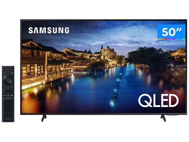Smart TV 4K QLED 50” Samsung QN50Q60AAGXZD Wi-Fi Bluetooth HDR 3 HDMI 2 USB - 50” image number null