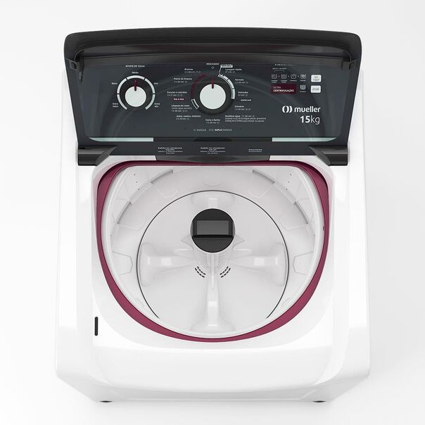 Máquina De Lavar Mueller 15kg Com Ultracentrifugação E Ciclo Rápido Mla15 127v - Branco image number null