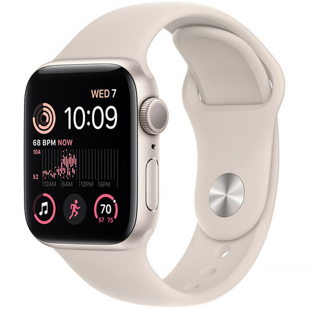 Apple Watch Se 2ª Geração 40 Mm Gps - Caixa  Starlight Aluminum -  Sport image number null