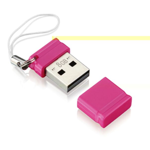 Pen Drive Nano 4GB USB Leitura 10MB/s e Gravação 3MB/s Rosa Multilaser - PD062 PD062 image number null