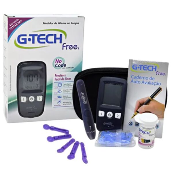 Medidor Digital Kit Medir Glicose Glicemia G-tech Free image number null