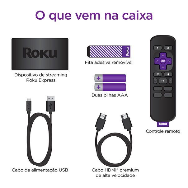 Roku Express | Dispositivo de Streaming para TV HD - Full HD image number null