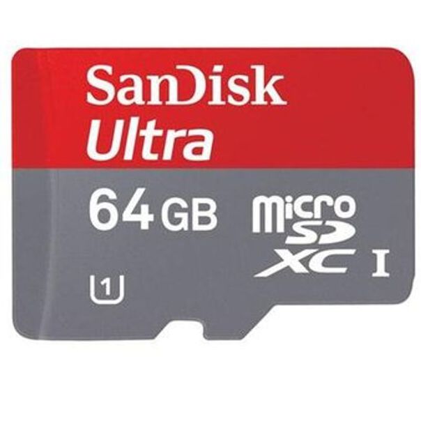 Cartão Micro SD 64Gb Sandisk Ultra com Adaptador 30mb-s image number null