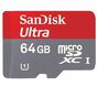 Cartão Micro SD 64Gb Sandisk Ultra com Adaptador 30mb-s