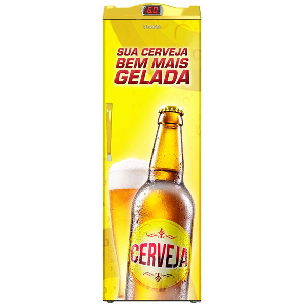 Cervejeira Venax EXPM200 com Controlador Digital Adesivada - 200 Litros - Amarelo - 110V image number null