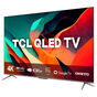 Smart TV QLED 55 4K TCL C635 Google TV. 120 Hz-DLG. Dolby Vision e Atmos. Onkyo. Comando de Voz à Distância. Google Assistant - Chumbo com Preto