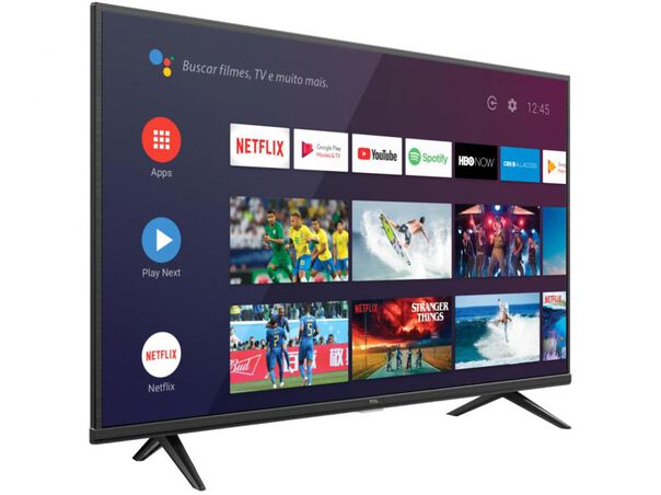 Smart TV 43” UHD 4K LED TCL 43P615 VA 60Hz Android Wi-Fi Bluetooth HDR 3 HDMI 1 USB - 43” image number null